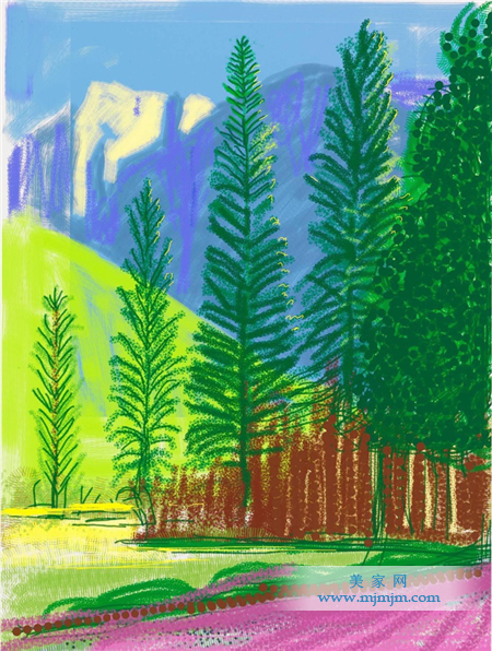 大衛(wèi)·霍克尼 David Hockney - “Untitled No. 12” from “The Yosemite Suite”